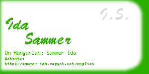 ida sammer business card